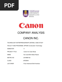 Case Study ENT600 PDF