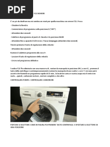 Procedura Reset Errore f21 Siemens