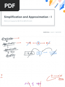 Simplification and Approximation - I With Ann