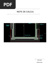 Note de Calcul - Chateau D'eau