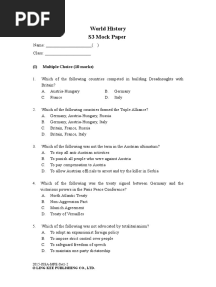 History Mock Paper s3 1