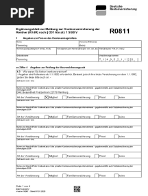 Ergänzungsblatt Zur Meldung Zur Krankenversicherung Der Rentner (KVDR) Nach 201 Absatz 1 SGB V
