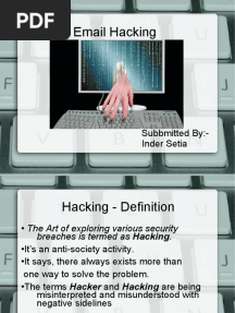 Email Hacking (06 Cse 036)