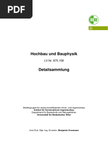 Detailsammlung Hochbau