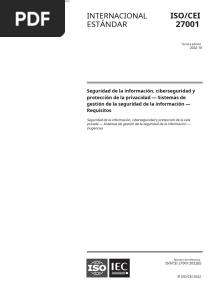ISO 27001 2022 Español