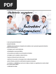 Exemplu de Interviu+raspunsuri