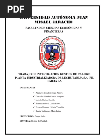 Trabajo de Investigación (Empresa Pil Tarija S.a)