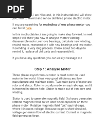 Motor Winding Procedure
