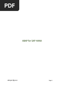 ABAP On Hana