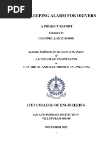Project Anti Sleeping Report