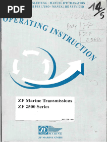 ZF Marine Transmissions ZF 2500 Series