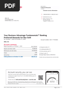 Bank of America Statement 10312023