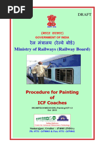 Draft Handbook On Procedure For Painting of ICF Coaches