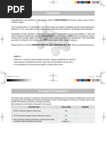 Kioti CS2210, CS2510 Tractor Operator's Manual