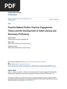 Practice Makes Perfect - Practice Engagement Theory and The Develo