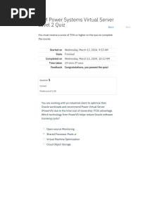 IBM Power Systems Virtual Server Level 2 Quiz - Attempt Review