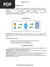 AL3452 Operating Systems Lecture Notes 1