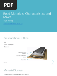 Road Materials & Mixes