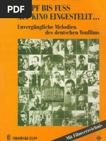Von Kopf Bis Fuß Auf Kino Eingestellt. Unvergängliche Melodien Des Deutschen Tonfilms (PVG)