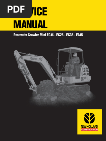 SM-New Holland EC15 - EC25 - EC35 - EC45 Crawler Mini Excavator Service Repair Manual