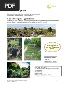 Natur Aufgaben Schrebergarten