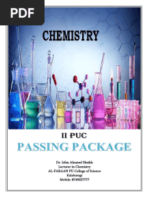 II PUC Chemistry Passing Package
