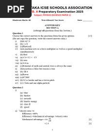 KISA Physics _Answer key_2025
