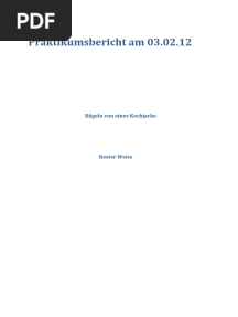 Praktikumsbericht Bügeln