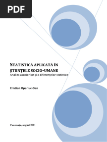 Statistica Aplicata in Stiintele Socio-Umane. Volume 2 (Romanian)