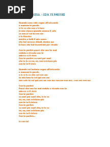 Andrea Bocelli: Con Te Partiro Lyrics