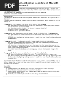 Controlled Asddsessment Resit Paragraph Plan