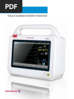 Touch screen patient monitor