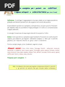 Dieta Per Operati Di Calcolosi Della Colecisti