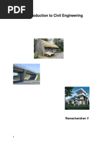 Introduction To Civil Engineering by Ramachandran V