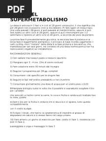 Dieta Del Supermetabolismo Schema Rev