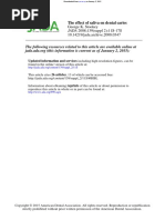 Effect of Saliva on Dental CariesJADA