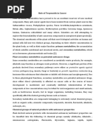 Role of Terpenoids in Cancer