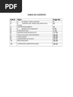 Table of Contents