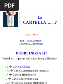 Cartella Riabilitativa