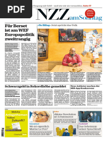 Gesamtausgabe NZZ Am Sonntag 2018-01-21
