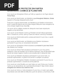 Meditaţia de Protecţie Din Partea Ierarhiilor Cosmice Şi Planetare