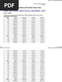 Table - Power Vs - DB PDF