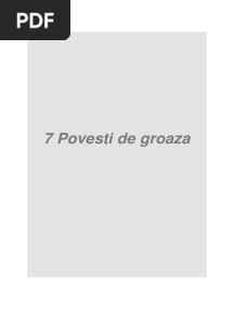 7 Povesti de Groaza