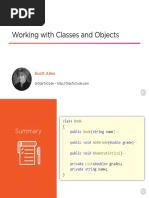 Working With Classes and Objects Slides