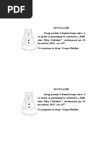 Invitatie Serbare Craciun