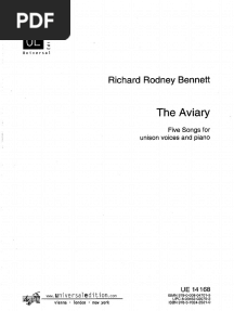 Richard Rooney Bennett - The Aviary