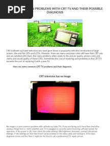 7 Most Common Problems With CRT TV and Their Possible Diagnosis