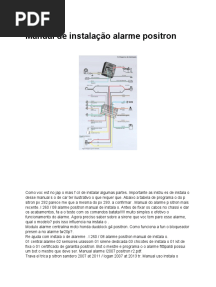 Manual de Instalação Alarme Positron