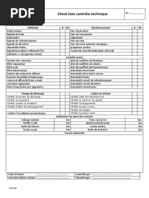 Check Liste Controle NV