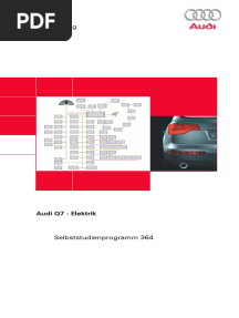 SSP364 - Audi Q7 - Elektrik